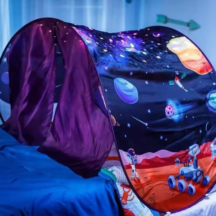 خيمة سرير للأطفال مع اضاءة - Children's bed tent with lighting