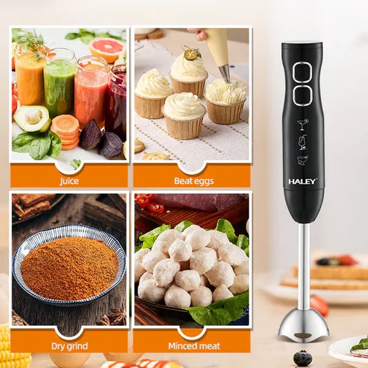 خلاط يدوي كهربائي (هاند بلندر) بمحرك قوي بقوة 1200 واط ماركة HALEY - HALEY brand electric hand blender with a powerful 1200W motor