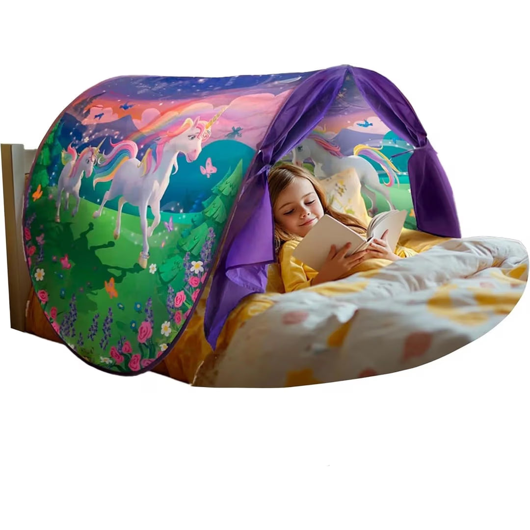 خيمة سرير للأطفال مع اضاءة - Children's bed tent with lighting