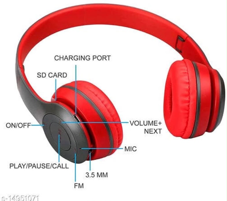 سماعة P47 Wireless Headphones – بلوتوث 5.0+EDR