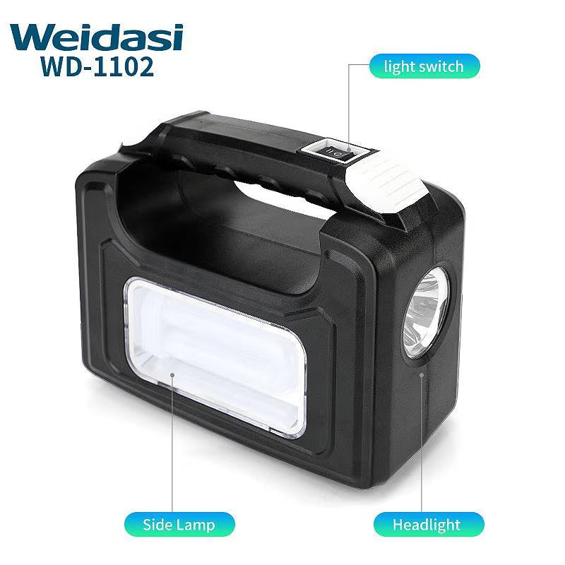 نظام إنارة طوارئ مع طاقة شمسية – WEIDASI WD-1102 Emergency lighting system with solar power