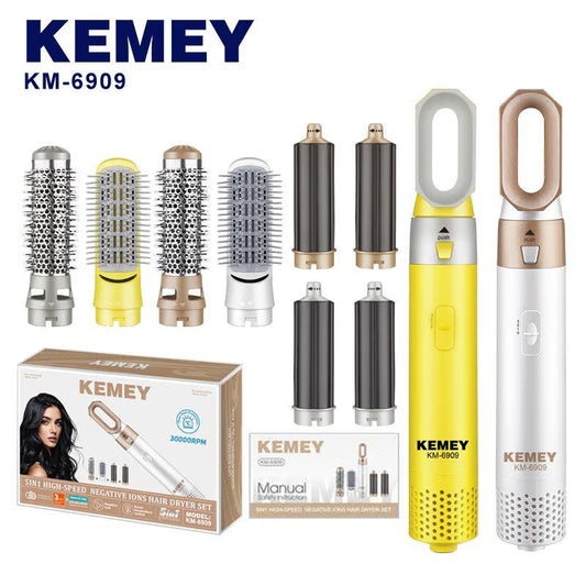 بكج فراشي حرارية قوة 2000 واط مع تقنية الأيونات - Thermal Brush Set with Ionic Technology 2000W