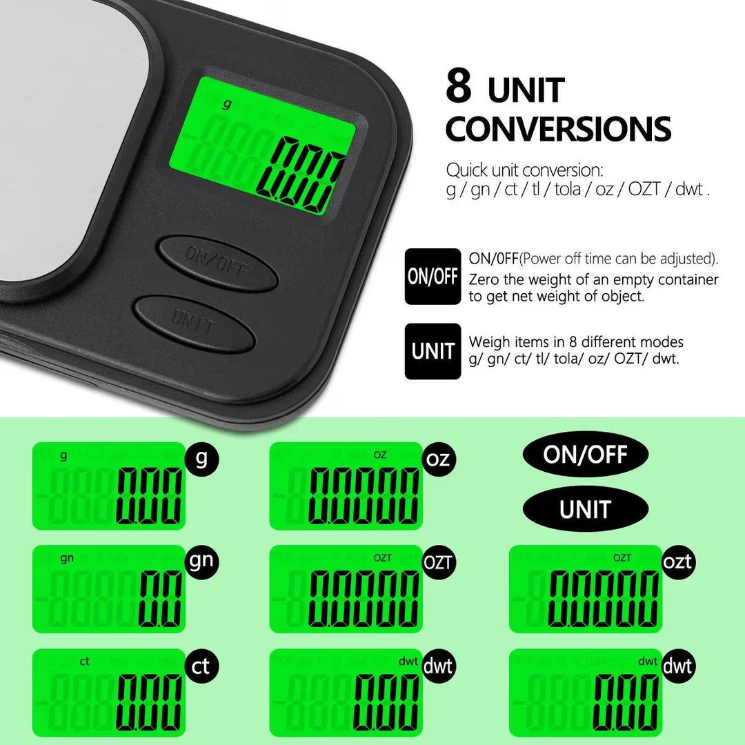 ميزان رقمي احترافي صغير (Mini Digital Scale) - Mini Digital Scale (Professional)