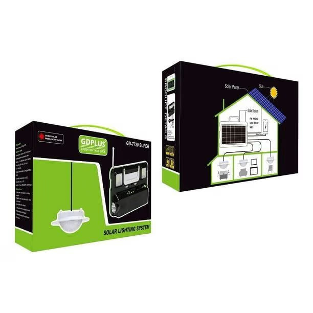 نظام إنارة طاقة شمسية متعدد الاستخدام GD-7720 - Multi-Purpose Solar Lighting System