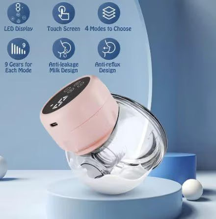 شفاط حليب كهربائي ذكي قابل للارتداء بقوة شفط عالية و تشغيل هادئ - Smart wearable electric breast pump with high suction power and quiet operation