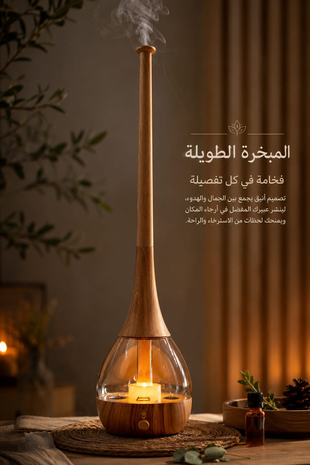 المبخرة المنزلية | بعامود بخار مرتفع