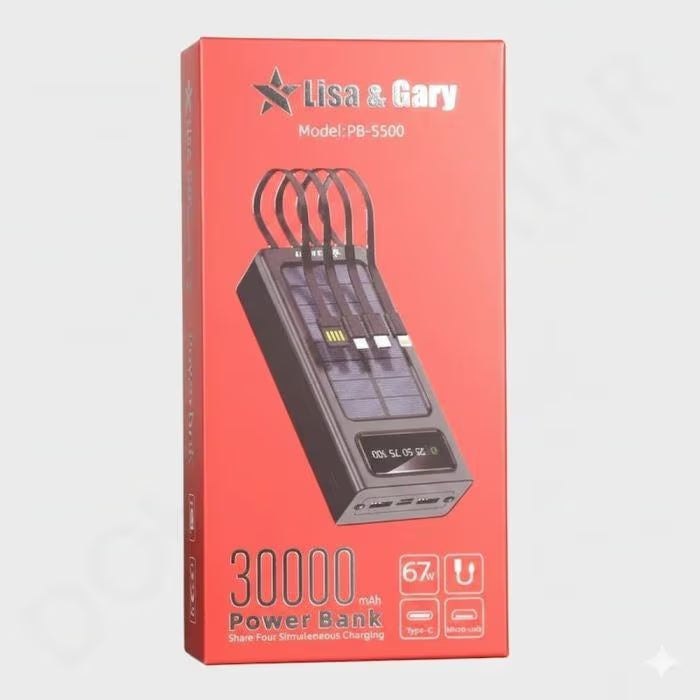 Lisa & Gary Power Bank 30000mAh – Model PB-S500