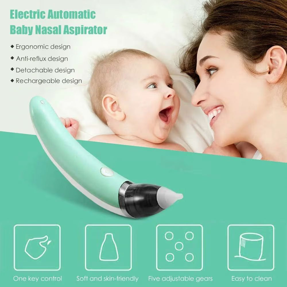 جهاز شفط الأنف والأذن للأطفال WX-102 كهربائي قابل للشحن | Electric Baby Nasal & Ear Aspirator WX-102