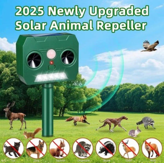 طارد الطيور و الحيوانات والحشرات بالطاقة الشمسية - Solar-powered bird, animal, and insect repellent