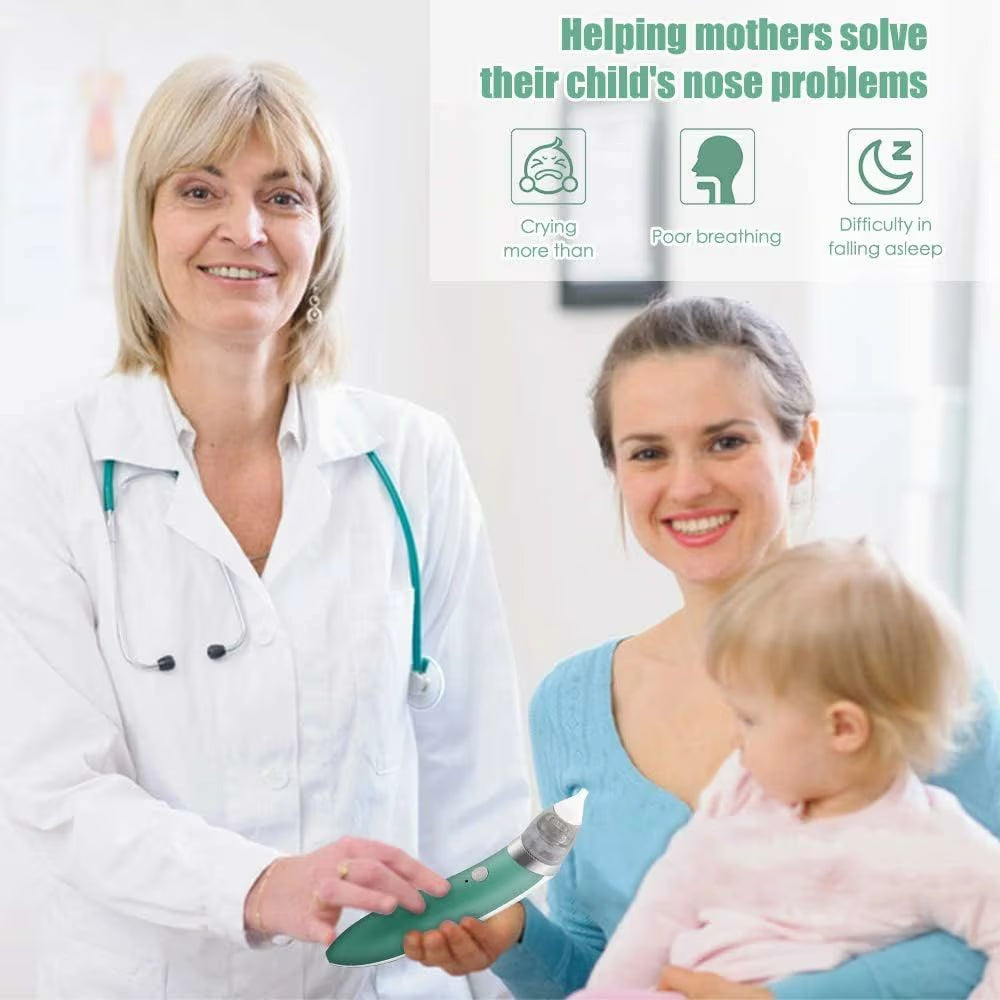 جهاز شفط الأنف والأذن للأطفال WX-102 كهربائي قابل للشحن | Electric Baby Nasal & Ear Aspirator WX-102