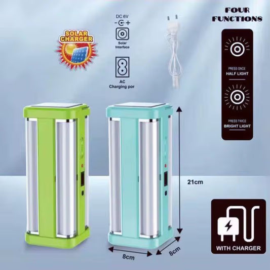 كشاف إنارة شمسي قابل للشحن بإضاءة قوية 360° – Deepking DK-461 - Rechargeable solar floodlight with powerful 360° illumination